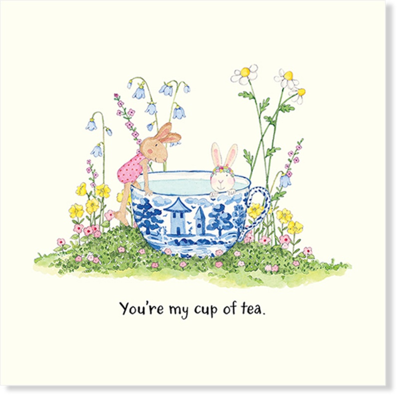 Affirmations - Twigseeds Friendship Card -You're my cup of tea - K312