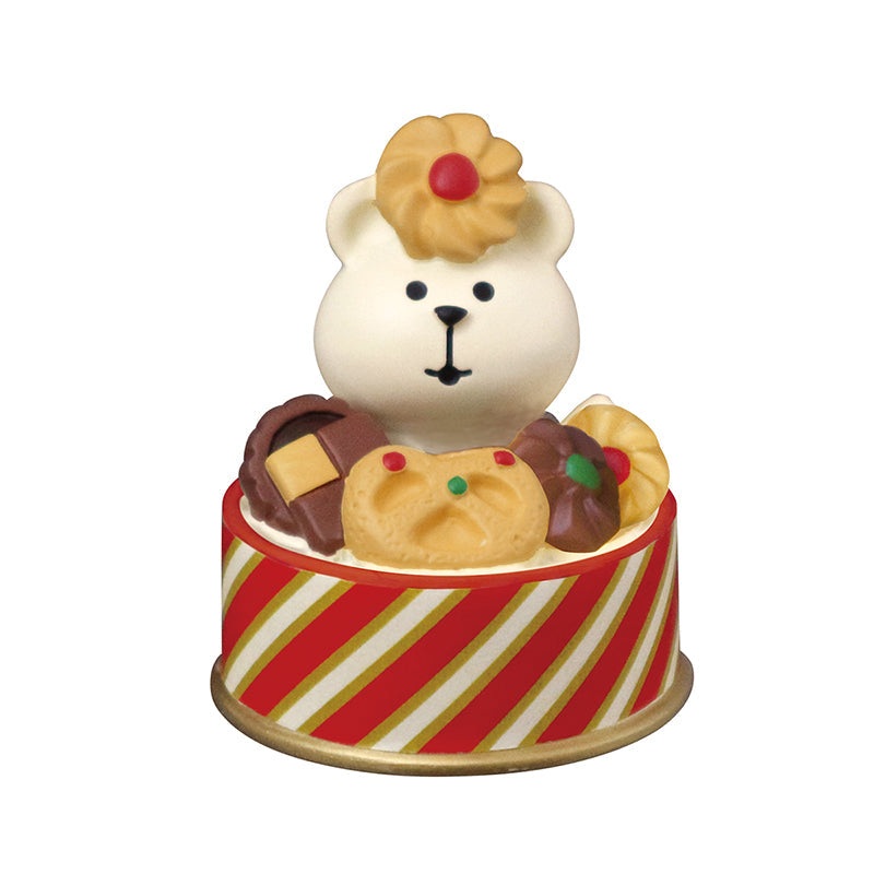 Decole Concombre Figurine - Christmas Party - Polar Bear & Biscuits