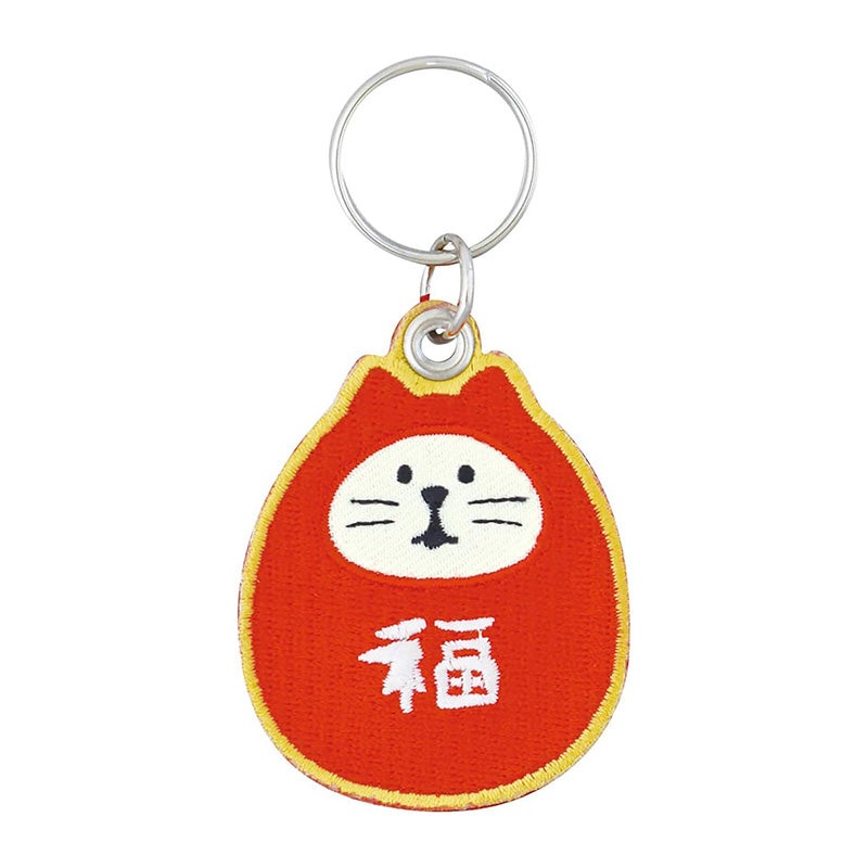 Decole Good Luck Keychain-Lucky Cat Daruma