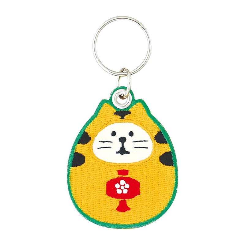 Decole Good Luck Keychain-Tiger Cat Daruma