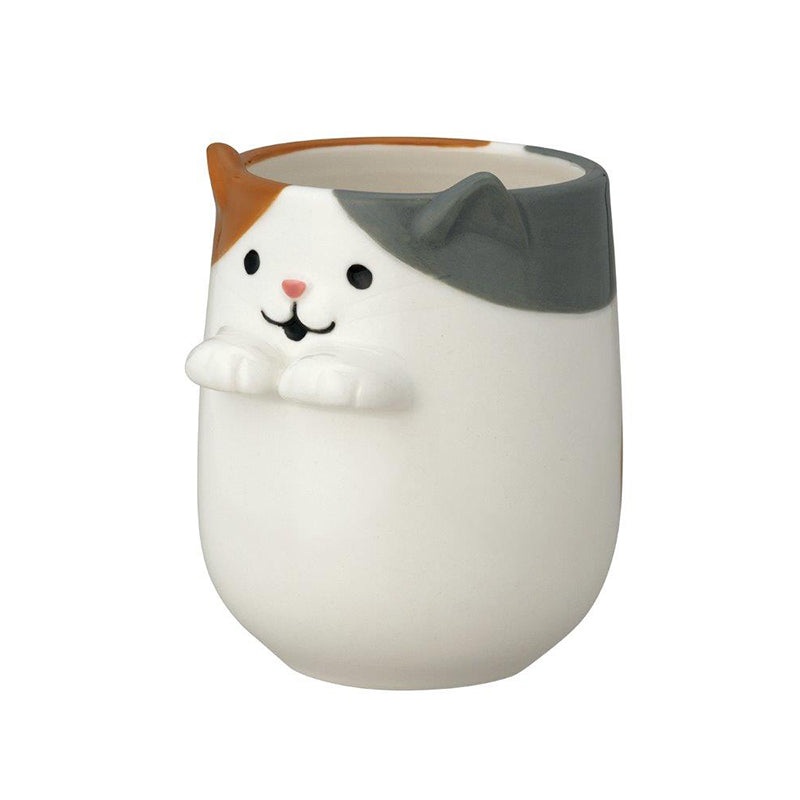 Decole Easy-to-hold Teacup Calico Cat