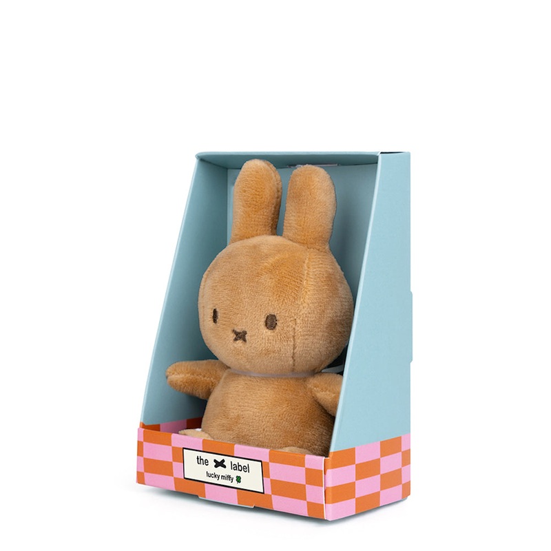 Miffy & Friends Lucky Miffy Sitting in giftbox Beige 10cm