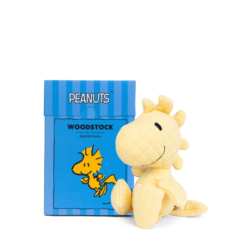 Peanuts Woodstock Quilted Jersey Yellow in Giftbox 15cm