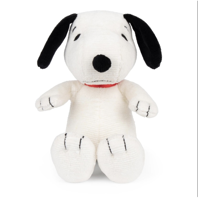 Snoopy Sitting Mini Corduroy Cream in Giftbox 17cm