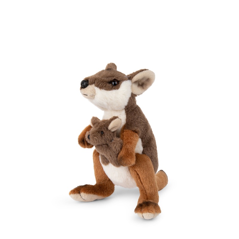 WWF Wallaby with Joey - 19 cm