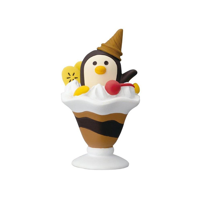 Decole Concombre Figurine - Backyard Garden Cafe - Penguin Chocolate Parfait