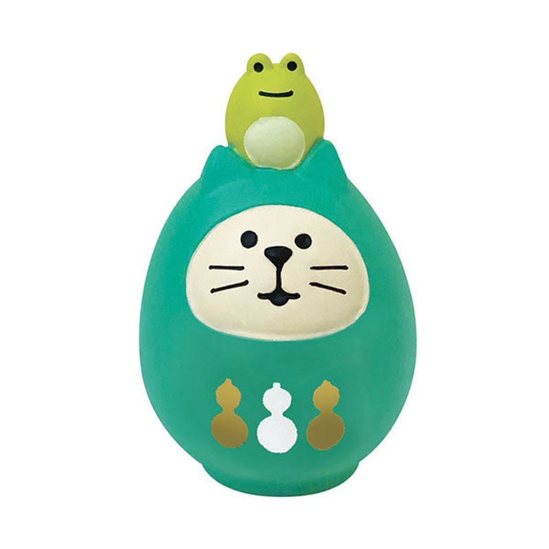 Decole Concombre - Fuku Mono Lucky Cat Daruma Green