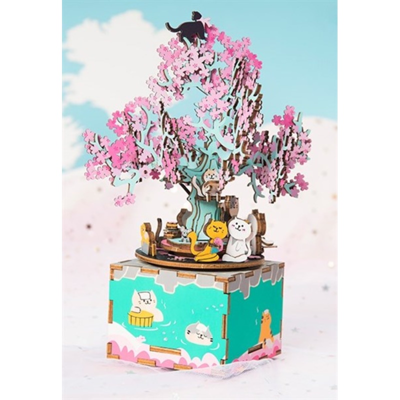 Robotime Rolife DIY Music Box Cherry Blossom Tree