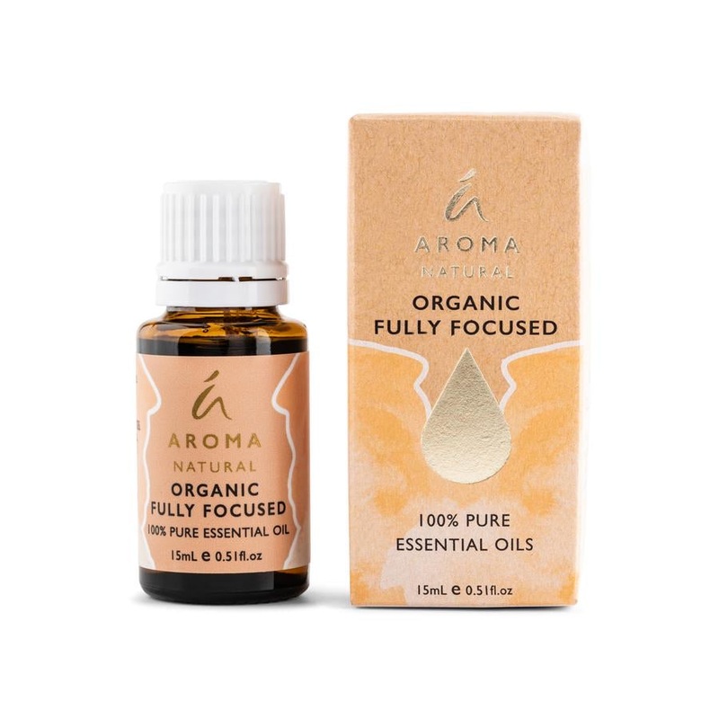Aroma Natural Organic Fully Focused Essential Oil Blend 15ml