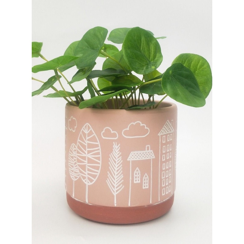 Urban products Bree Planter Pink Med 14cm