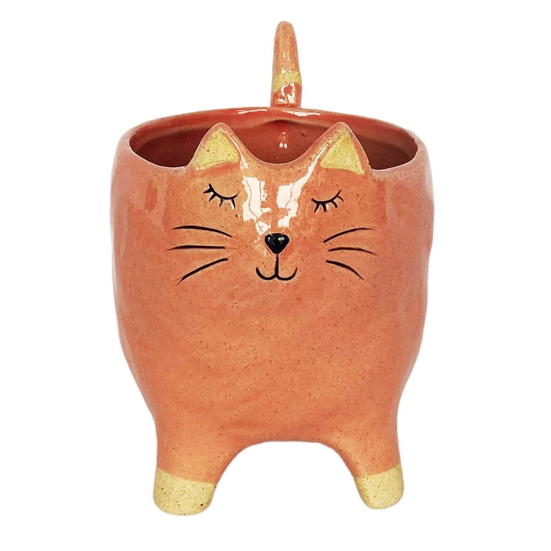 Urban products Cat Planter Pink Med 14cm