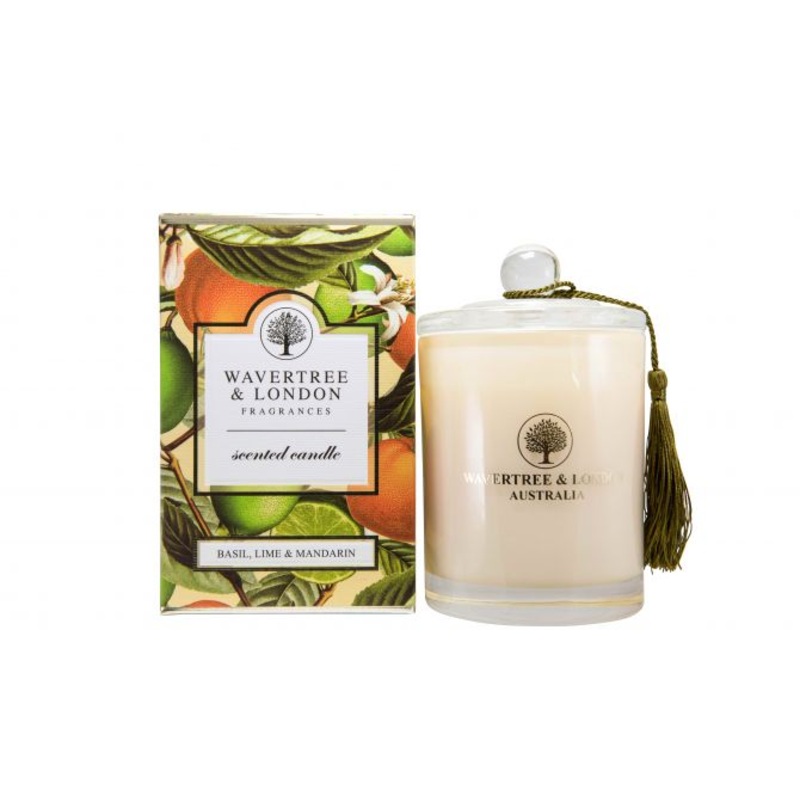 Wavertree & London Candle Basil, Lime & Mandarin 60 hours 330g