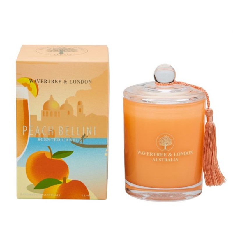 Wavertree & London Candle Peach Bellini 60 hours 330g