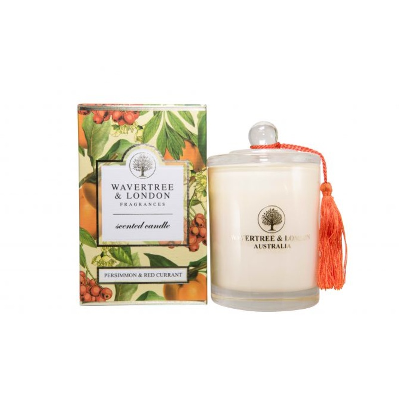 Wavertree & London Candle Persimmon & Red Currant 60 hours 330g