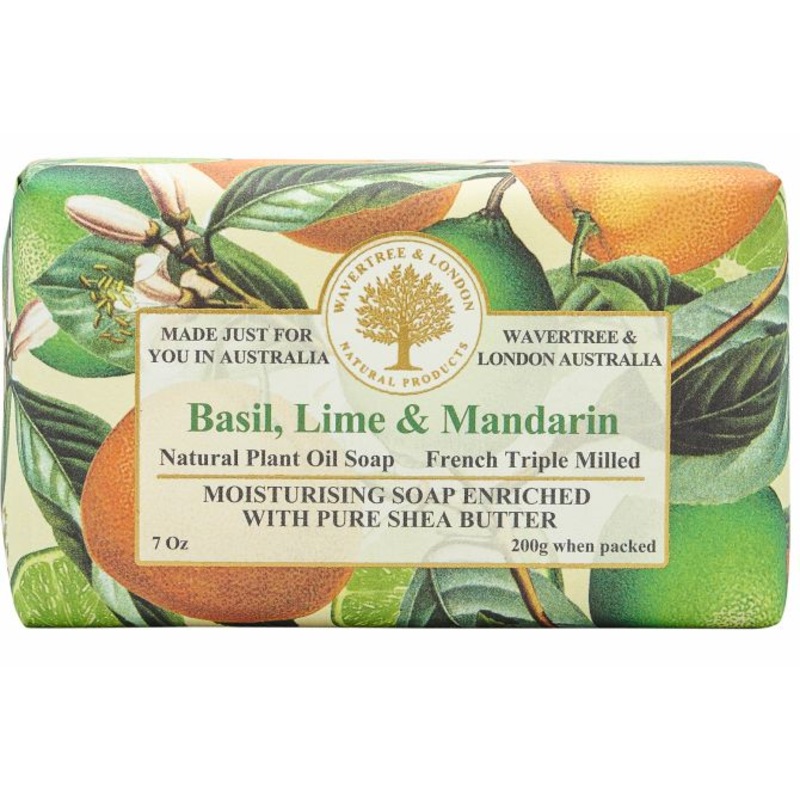 Wavertree & London Soap Basil lime & Mandarin 200g