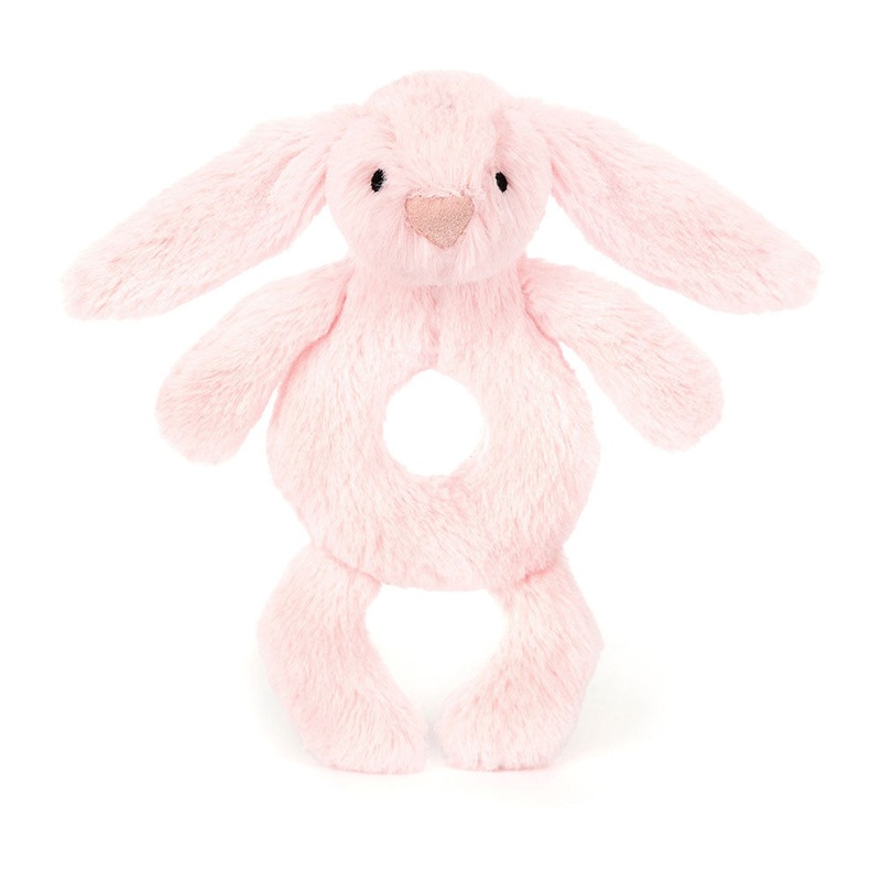 Jellycat Ring Rattle Bashful Bunny Pink 18cm