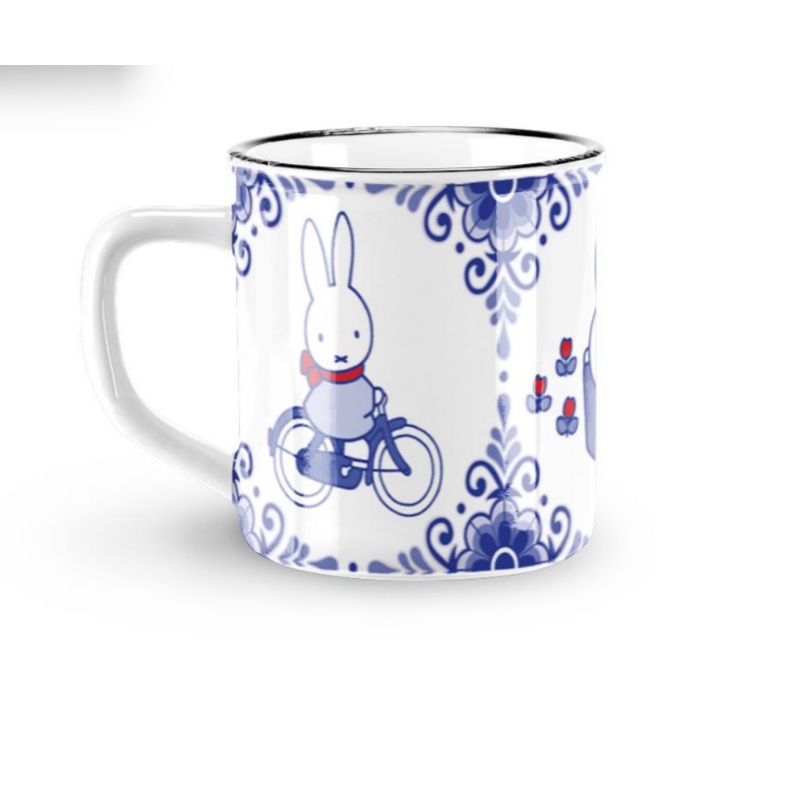 Miffy Ceramic Mug Retro Miffy Souvenir Blue 7cm