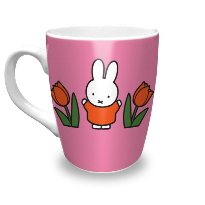 Miffy Mug Relax Miffy Tulips Pink 10cm