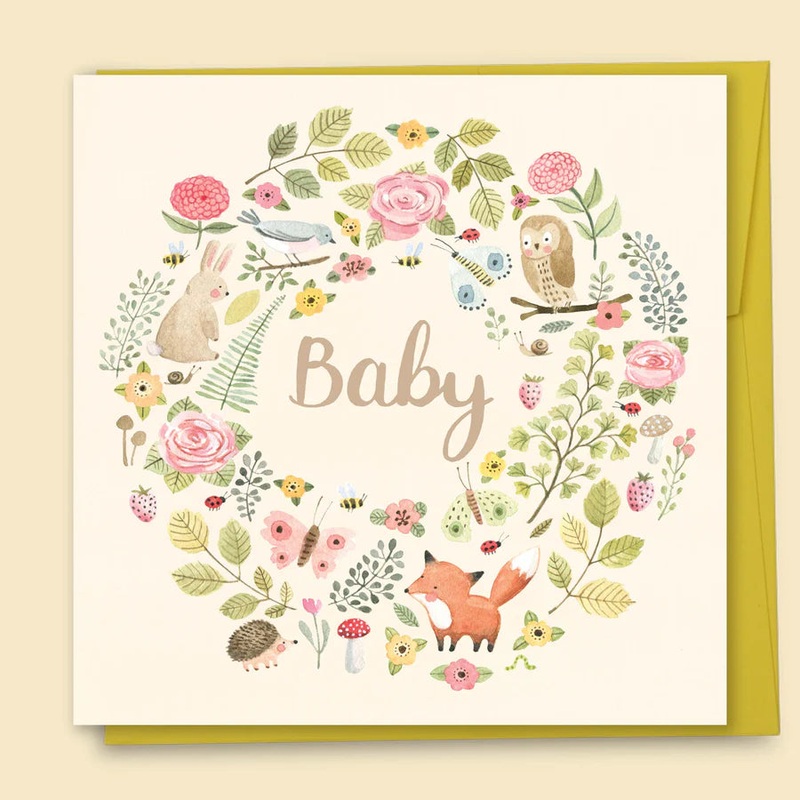 Papernest Baby Forest Creatures Card