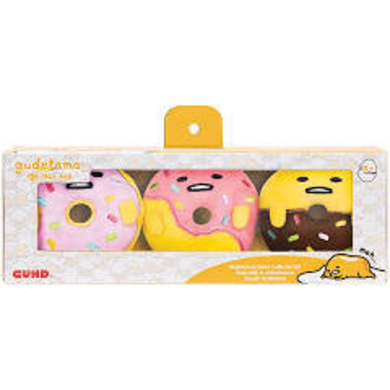 Gudetama Donut Collector Set Plush 10cm 3 Pack