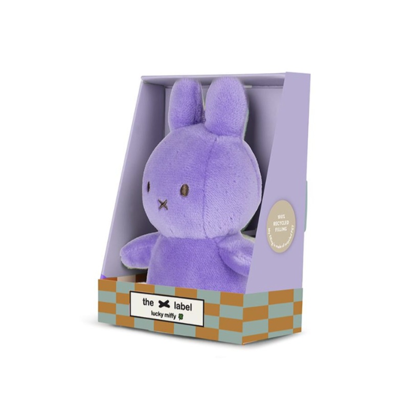 Miffy & Friends Lucky Miffy Sitting in giftbox Lilac 10cm