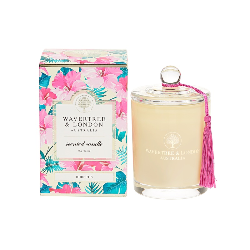 Wavertree & London Candle Hibiscus  60 hours 330g