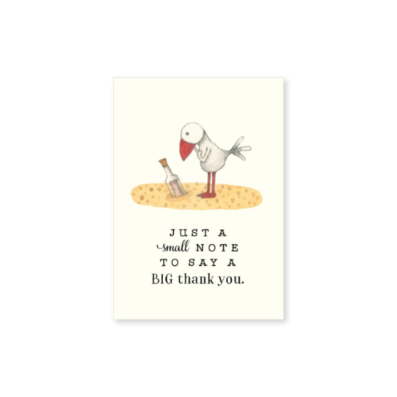 Affirmations - Twigseeds Mini Thank You Card - Just a small note - T326
