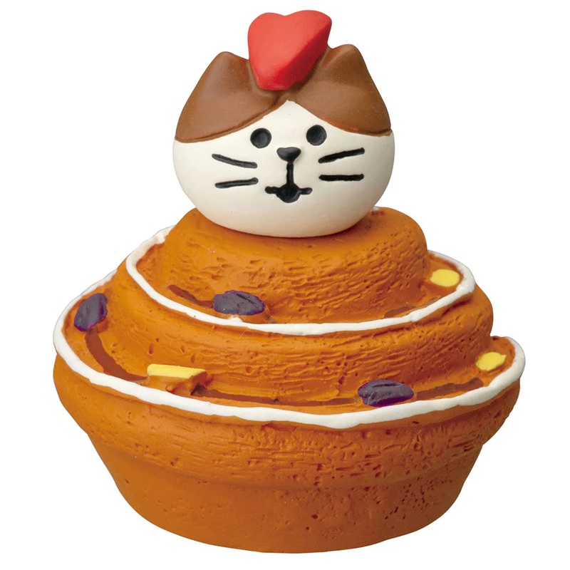 Decole Concombre Figurine - Bread & Coffee Shop - Apple Cinnamon Roll