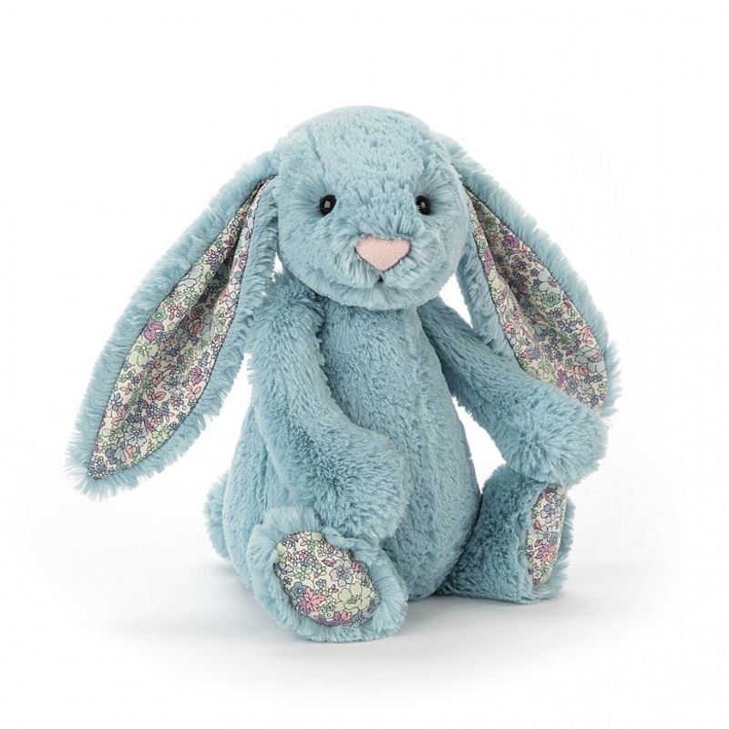 Jellycat Bashful Bunny Blossom Aqua Original (Medium) 31cm