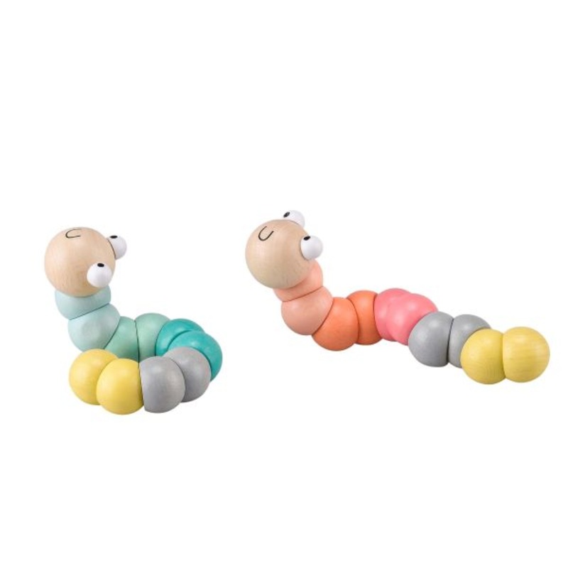 Wooden Worms - Pink
