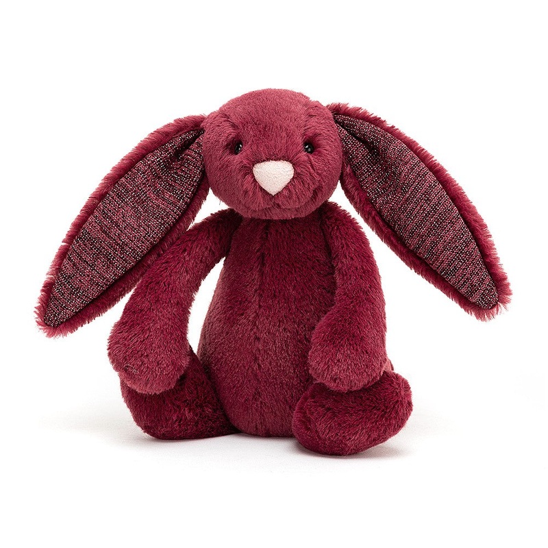 Jellycat Bashful Bunny Sparkly Cassis Little (Small) 18cm