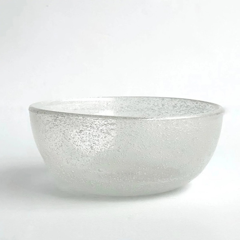 Kas-Mini Bubble Glass Bowl-White