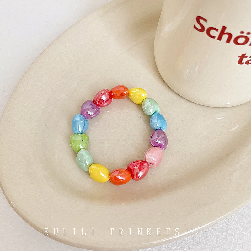 Luninana Bracelet - Rainbow Hearts Bracelet BLB001
