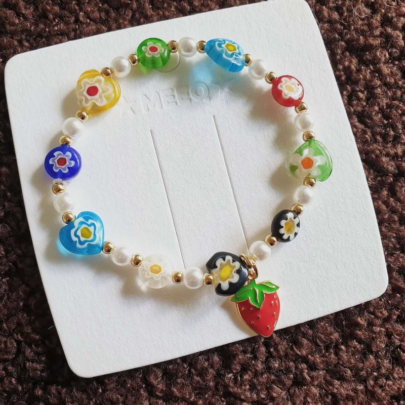 Luninana Bracelet - Strawberry Floral Bracelet LL004