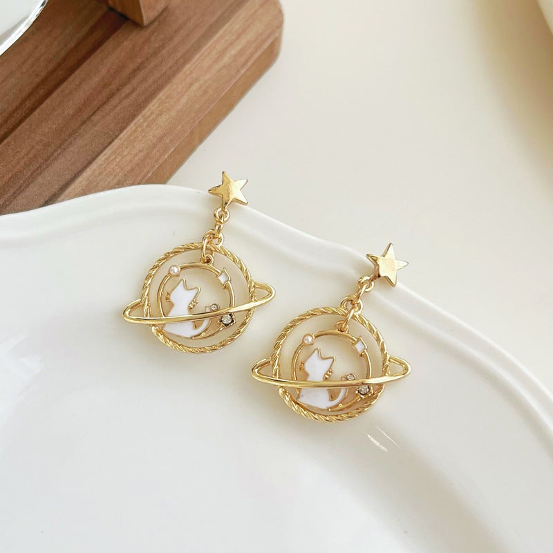 Luninana Earrings - Galaxy Kitten Earrings YBY063