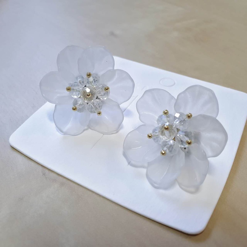 Luninana Earrings - Moonlight Peony Earrings LL001