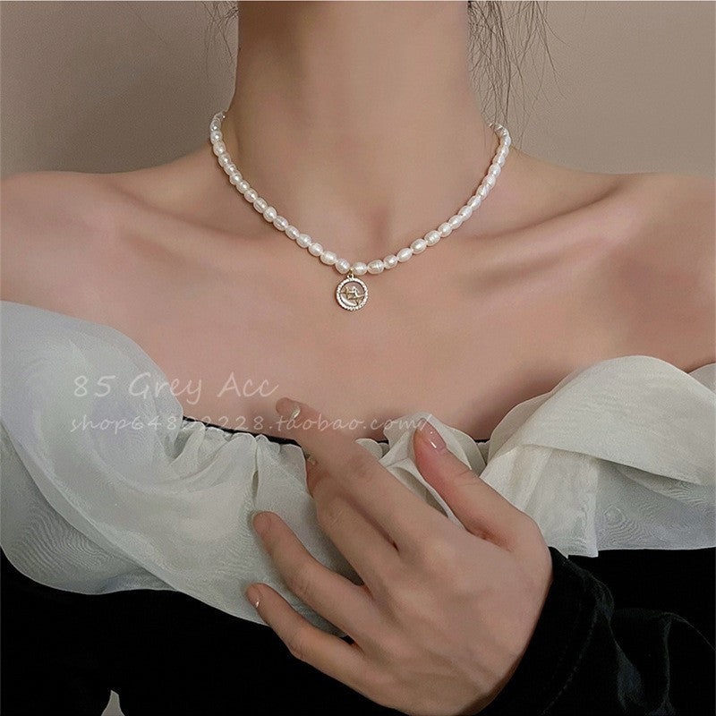 Luninana Necklace - Binary Star Pearl Necklace YX032
