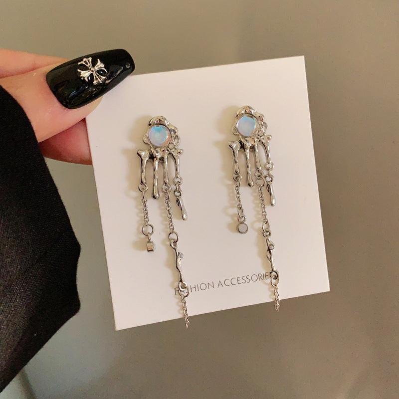 Luninana Earrings - Water Drops with Gem Earrings YBY082