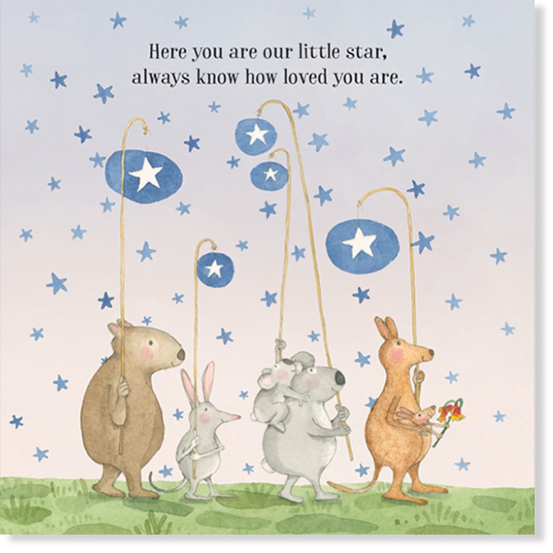 Affirmations - Twigseeds - Baby Card - Here you are our little star - K227
