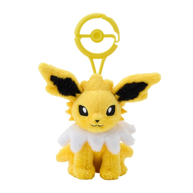 Pokemon Center Jolteon Plush Keychain with Carabiner Japan Exclusive Mascot