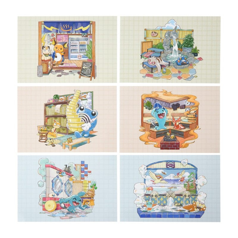 Postcard Set of 6 - Pokmon Sento~