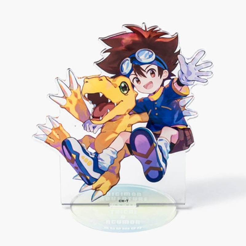 Taichi & Agumon Acrylic Stand -Illustrator Collaboration- Digimon Adventure