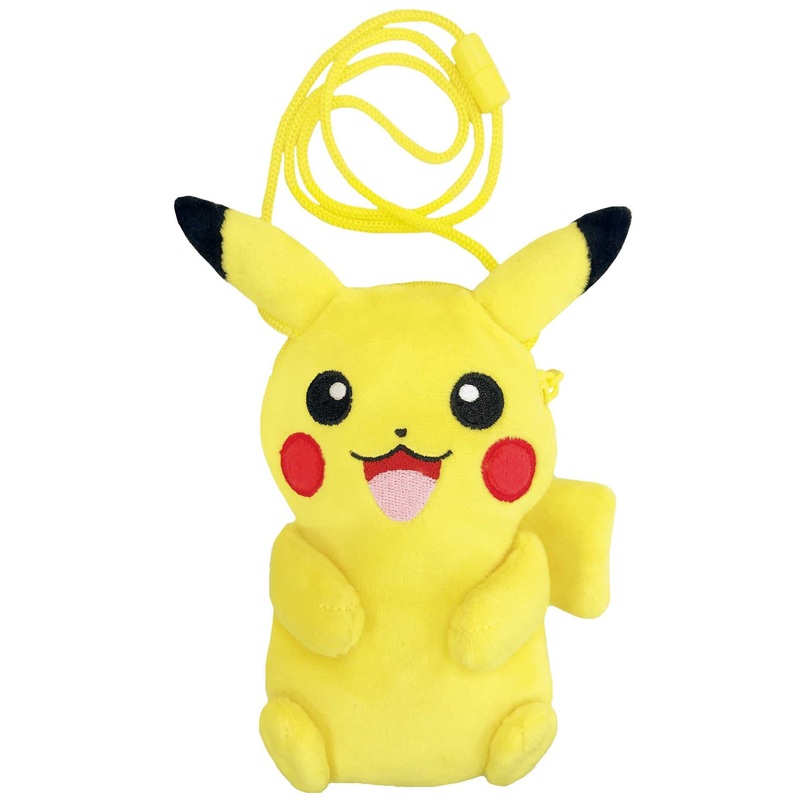 UNIQUE730 Pokemon Plush Neck Pouch Pikachu