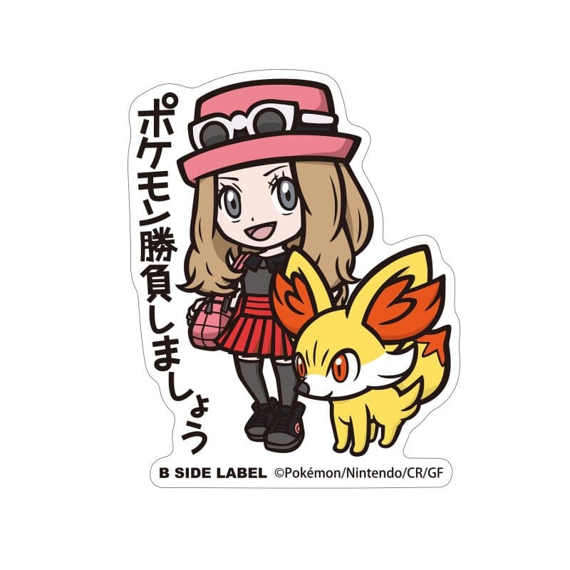 Serena & Fennekin B-SIDE LABEL (BIG) Pokmon Sticker