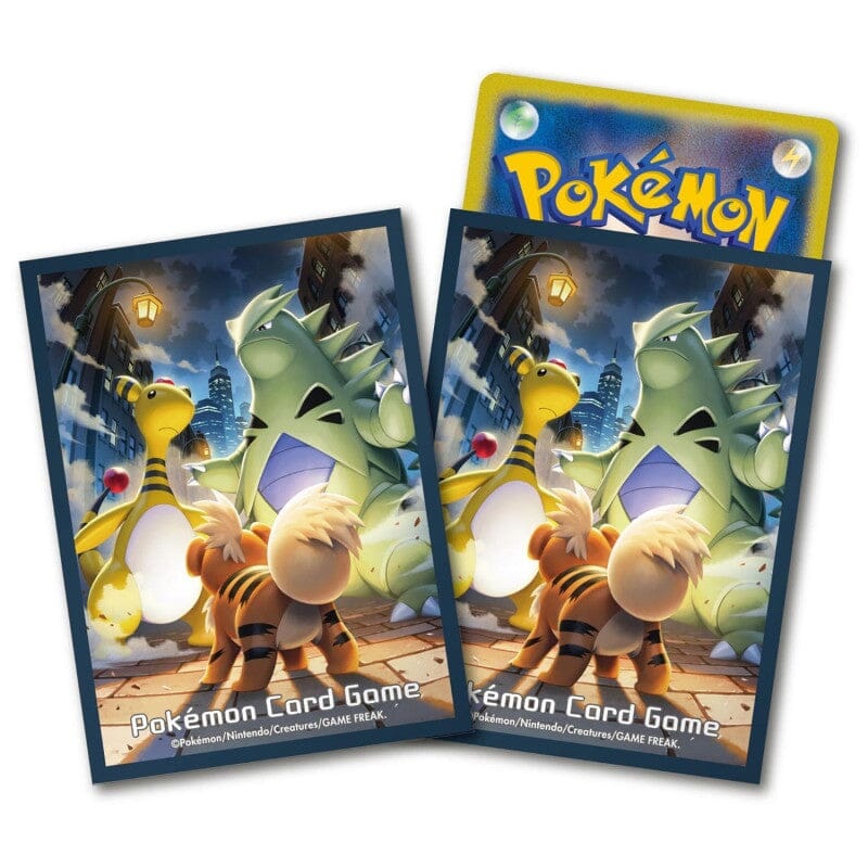 Card Sleeves Growlithe & Tyranitar & Ampharos - Pokmon Card Game
