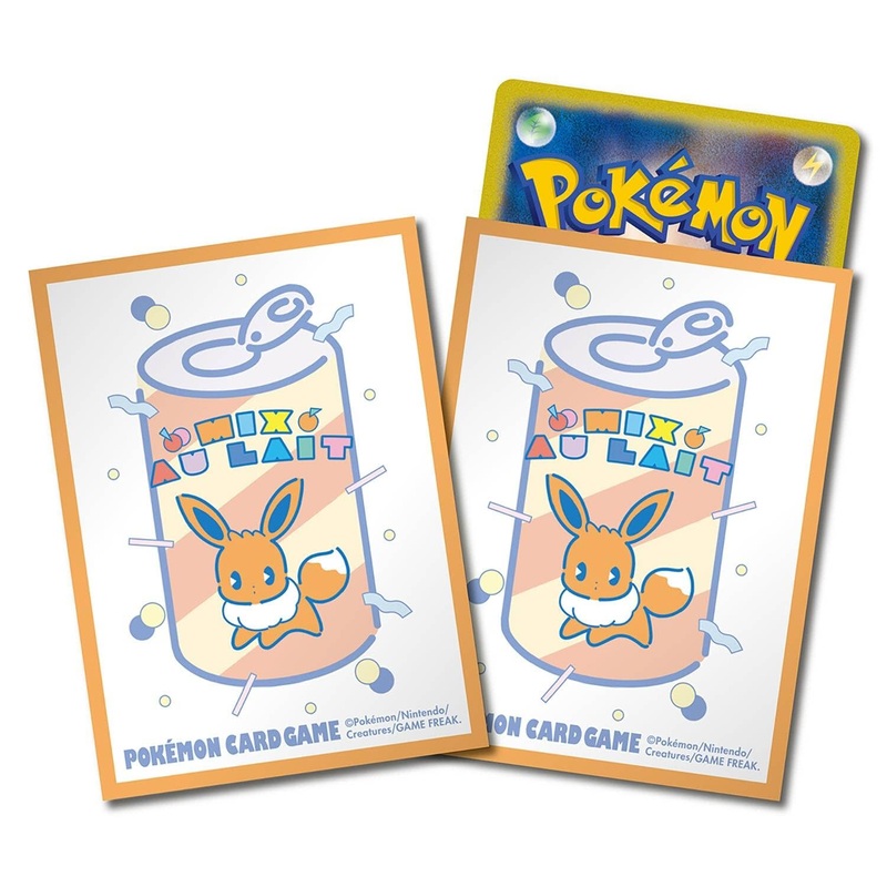 Card Sleeves Mix Au Lait (Orange) - Pokmon Card Game