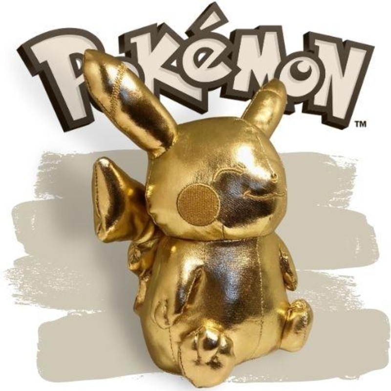 Billiken (Golden) Pikachu Plush - Pokemon Center Osaka DX Grand Opening