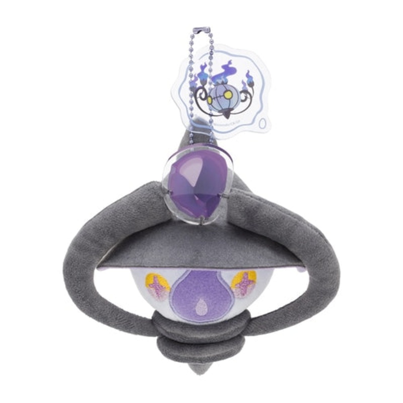 Mascot Plush Keychain SHINKA NO ISHI Lampent & Dusk Stone - Chandelure