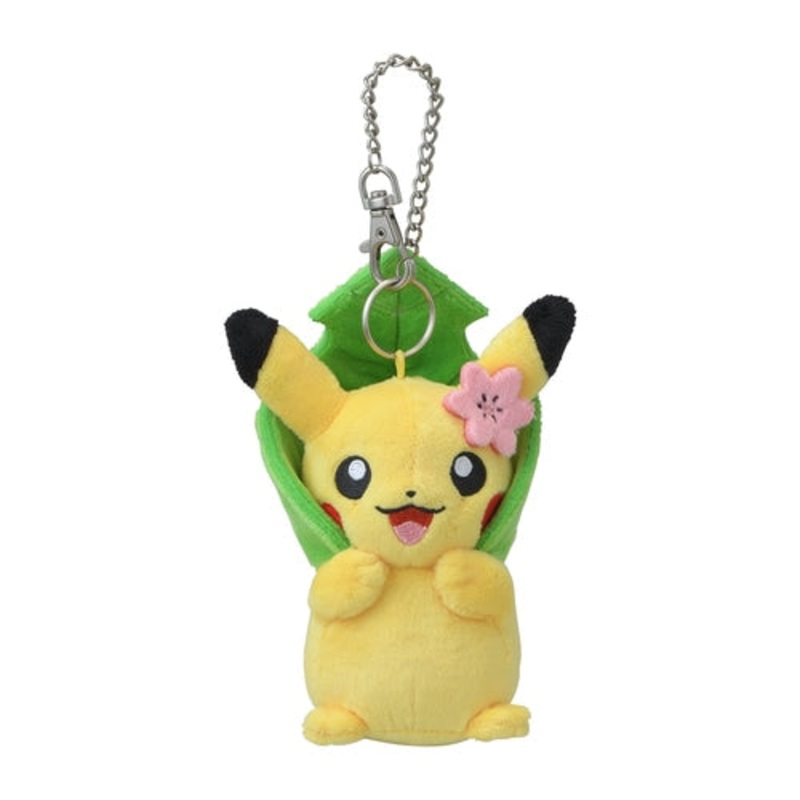 Pikachu Mascot Plush Keychain Mori no Okurimono
