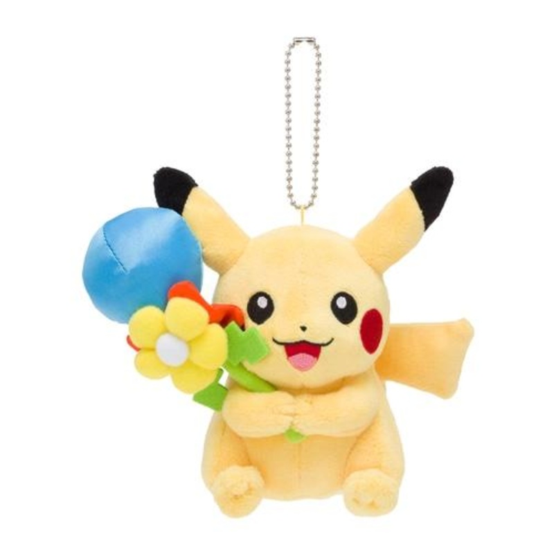 Pikachu Mascot Plush Keychain Mega Tokyo Renewal